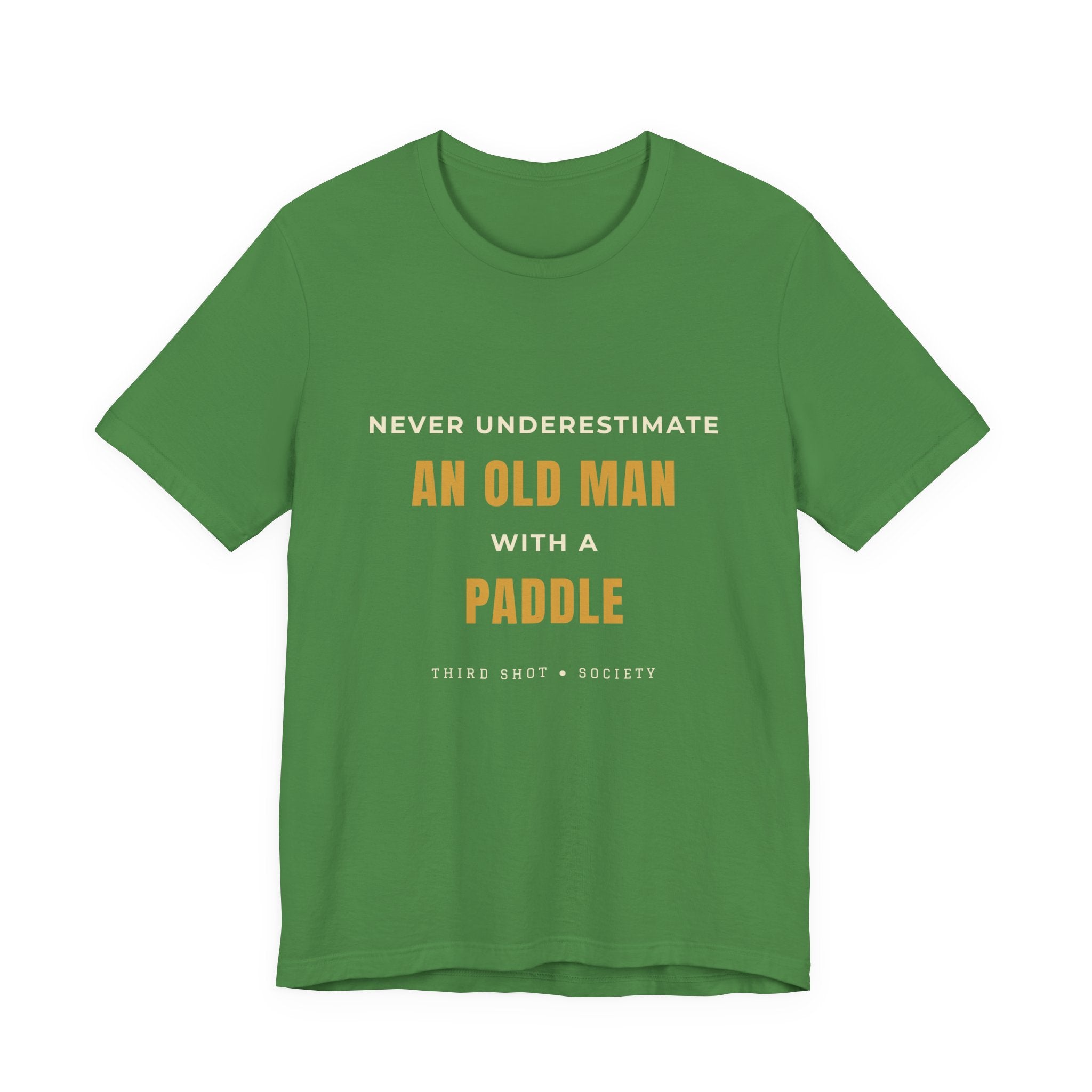 An Old Man Paddle T‑Shirt — Vintage Minimalist Funny Slogan Tee