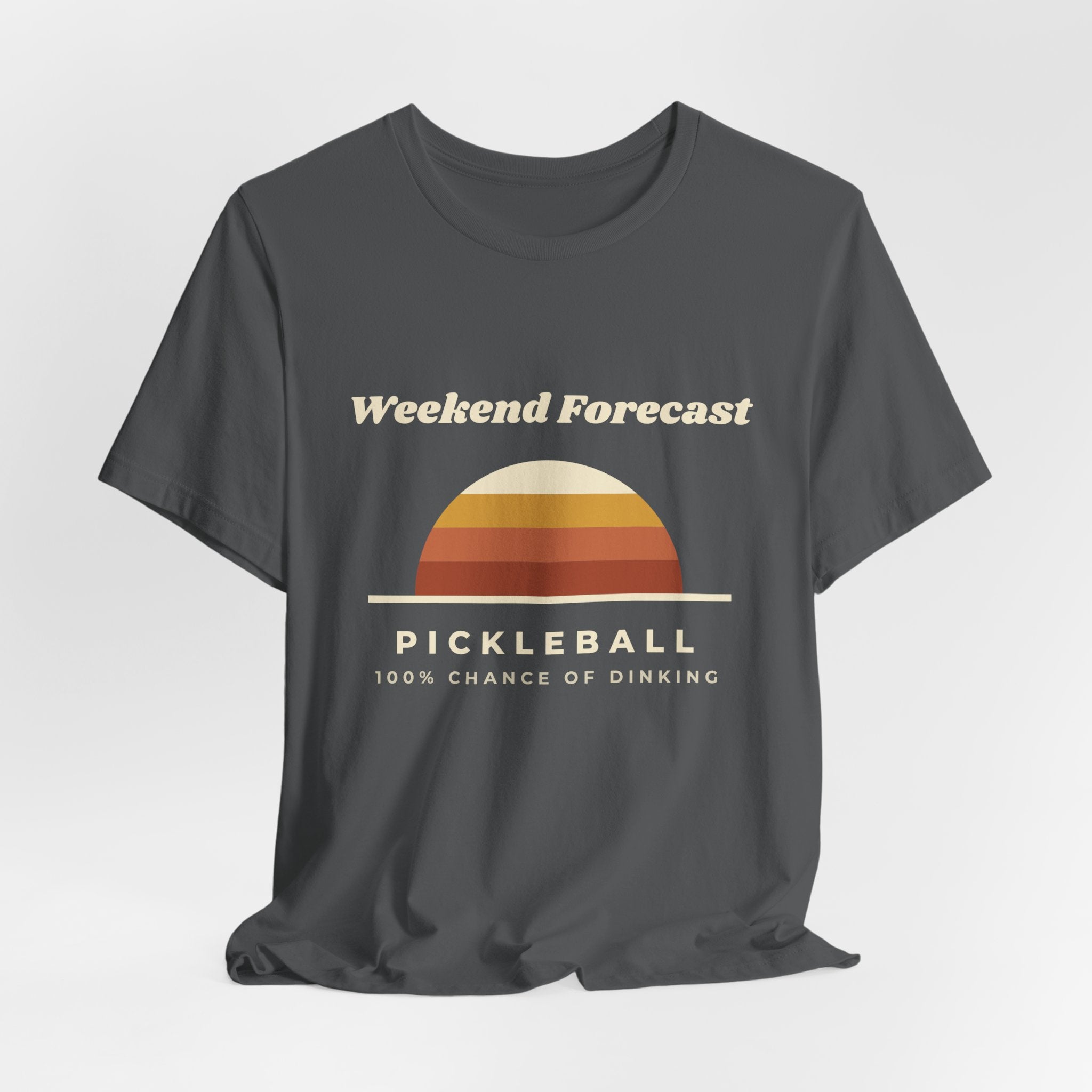 Weekend Forecast Pickleball T-Shirt – 100% Chance of Dinking Retro Tee