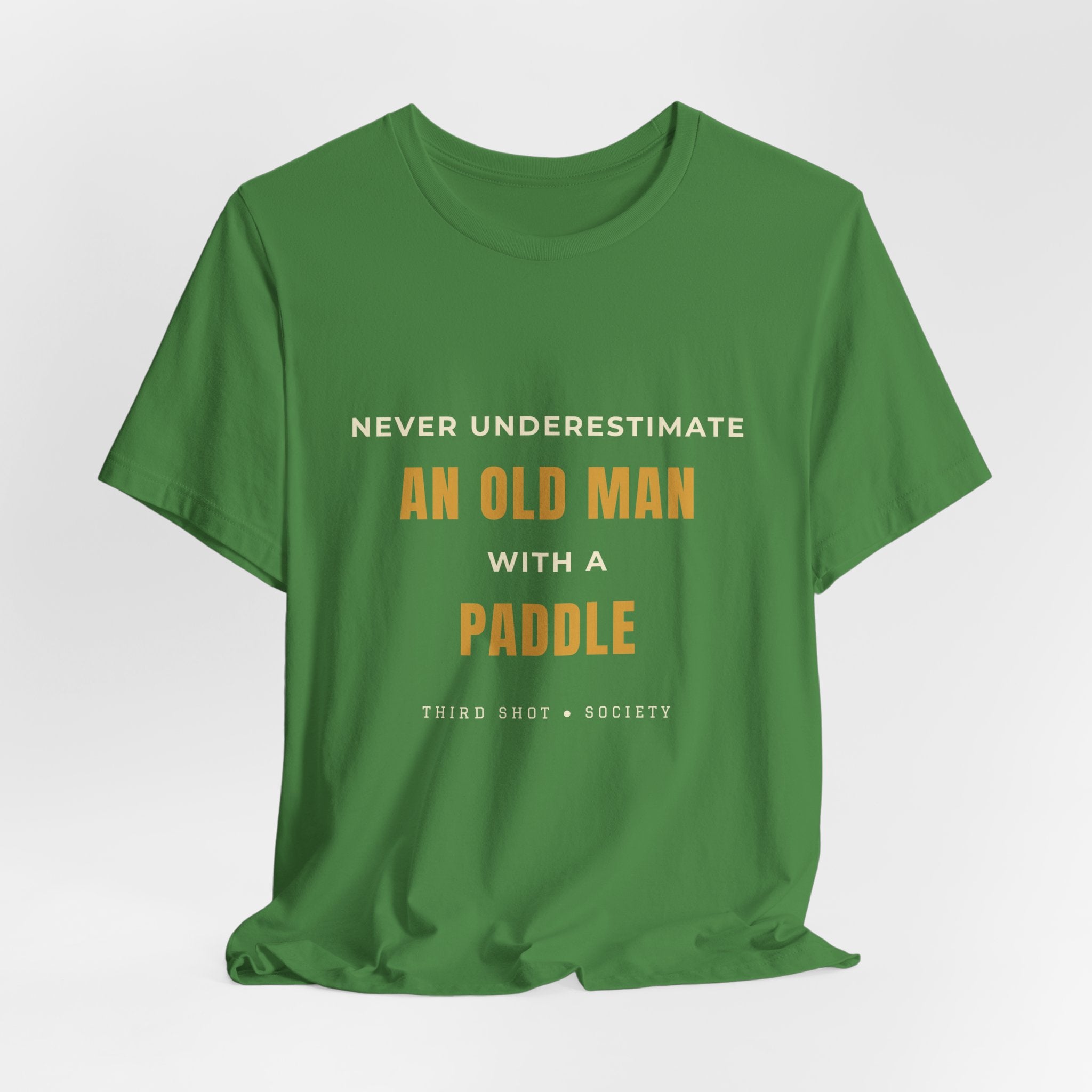 An Old Man Paddle T‑Shirt — Vintage Minimalist Funny Slogan Tee