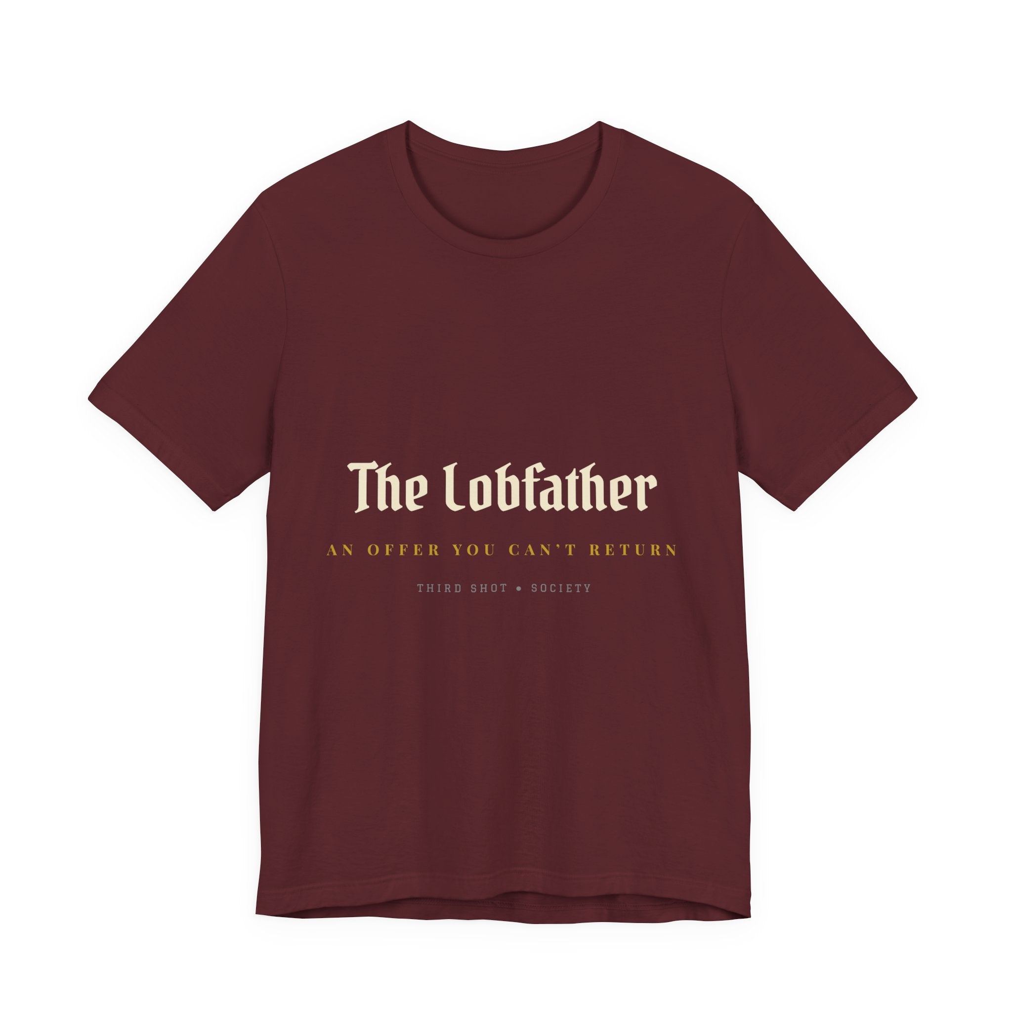 The Lobfather pickleball tee | Color: Maroon