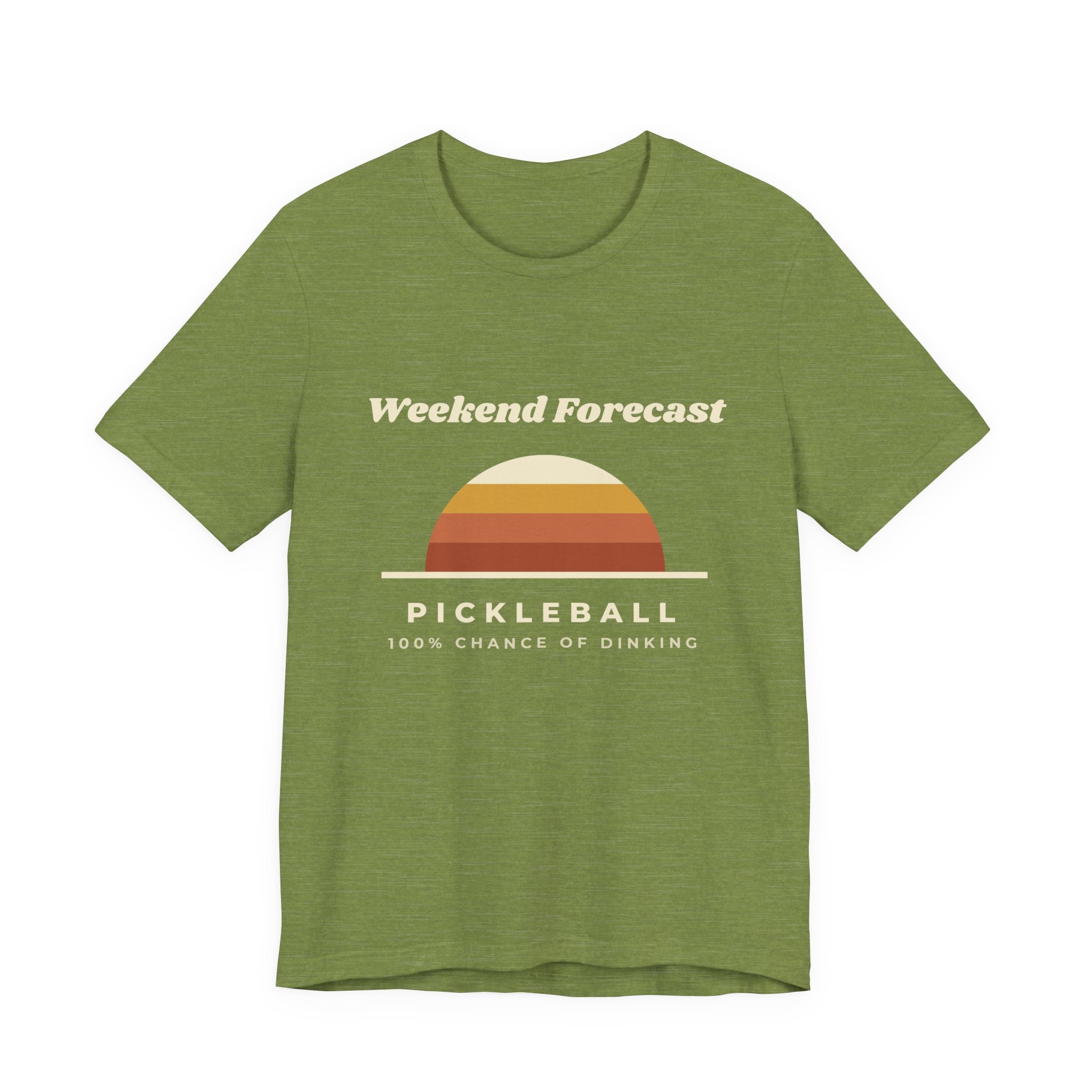 Weekend Forecast Pickleball T-Shirt – 100% Chance of Dinking Retro Tee