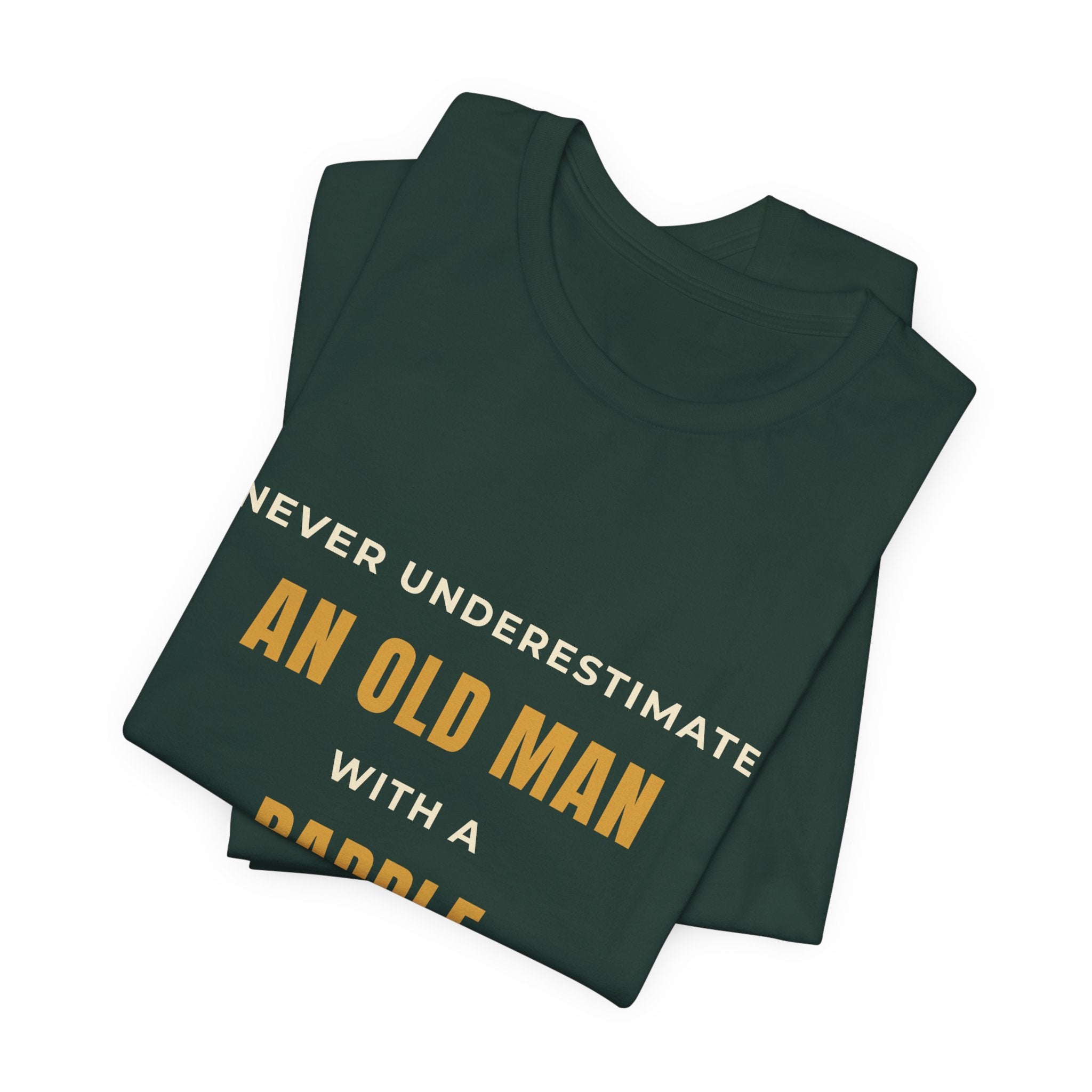An Old Man Paddle T‑Shirt — Vintage Minimalist Funny Slogan Tee