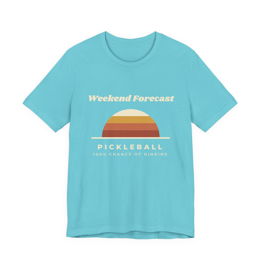 Weekend Forecast Pickleball T-Shirt – 100% Chance of Dinking Retro Tee