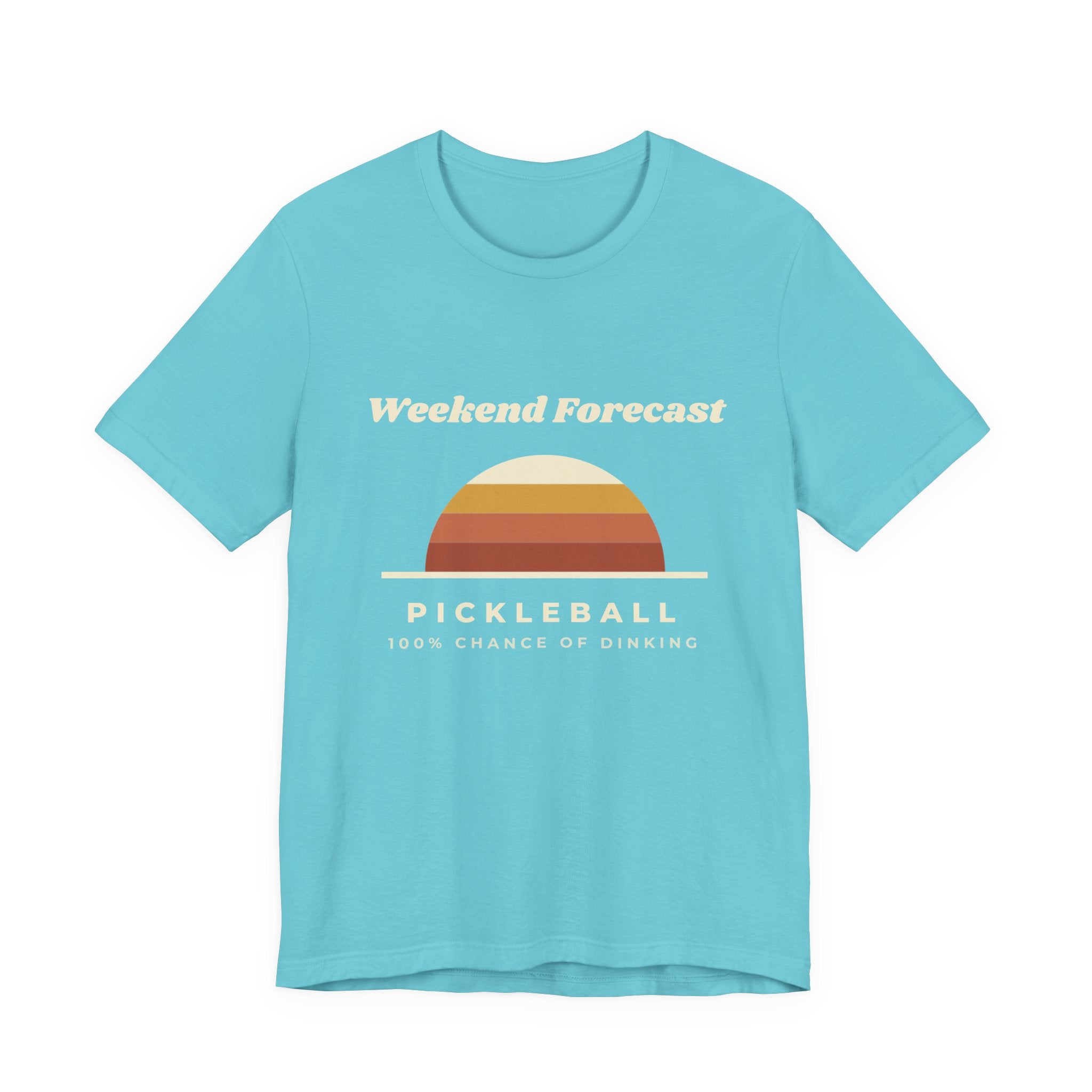 Weekend Forecast Pickleball T-Shirt – 100% Chance of Dinking Retro Tee