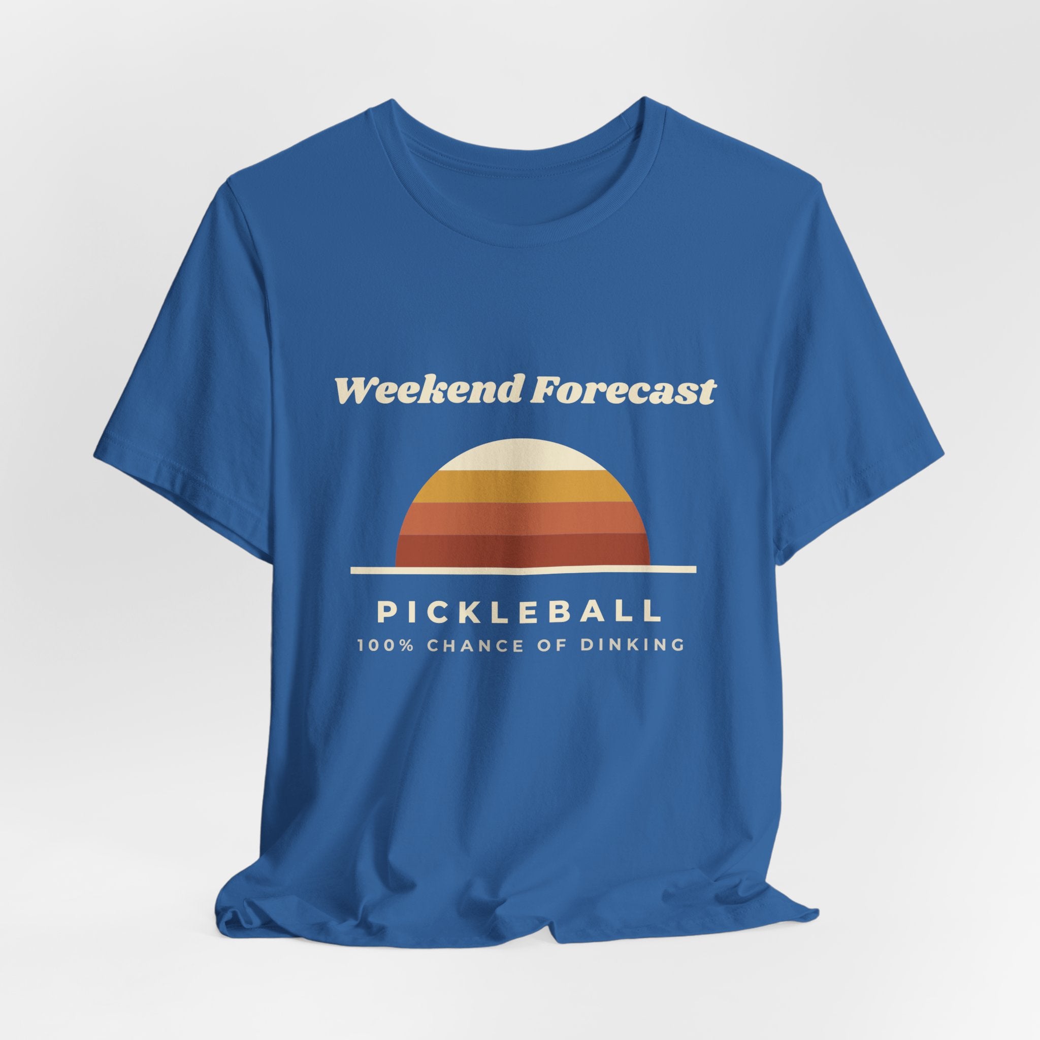 Weekend Forecast Pickleball T-Shirt – 100% Chance of Dinking Retro Tee