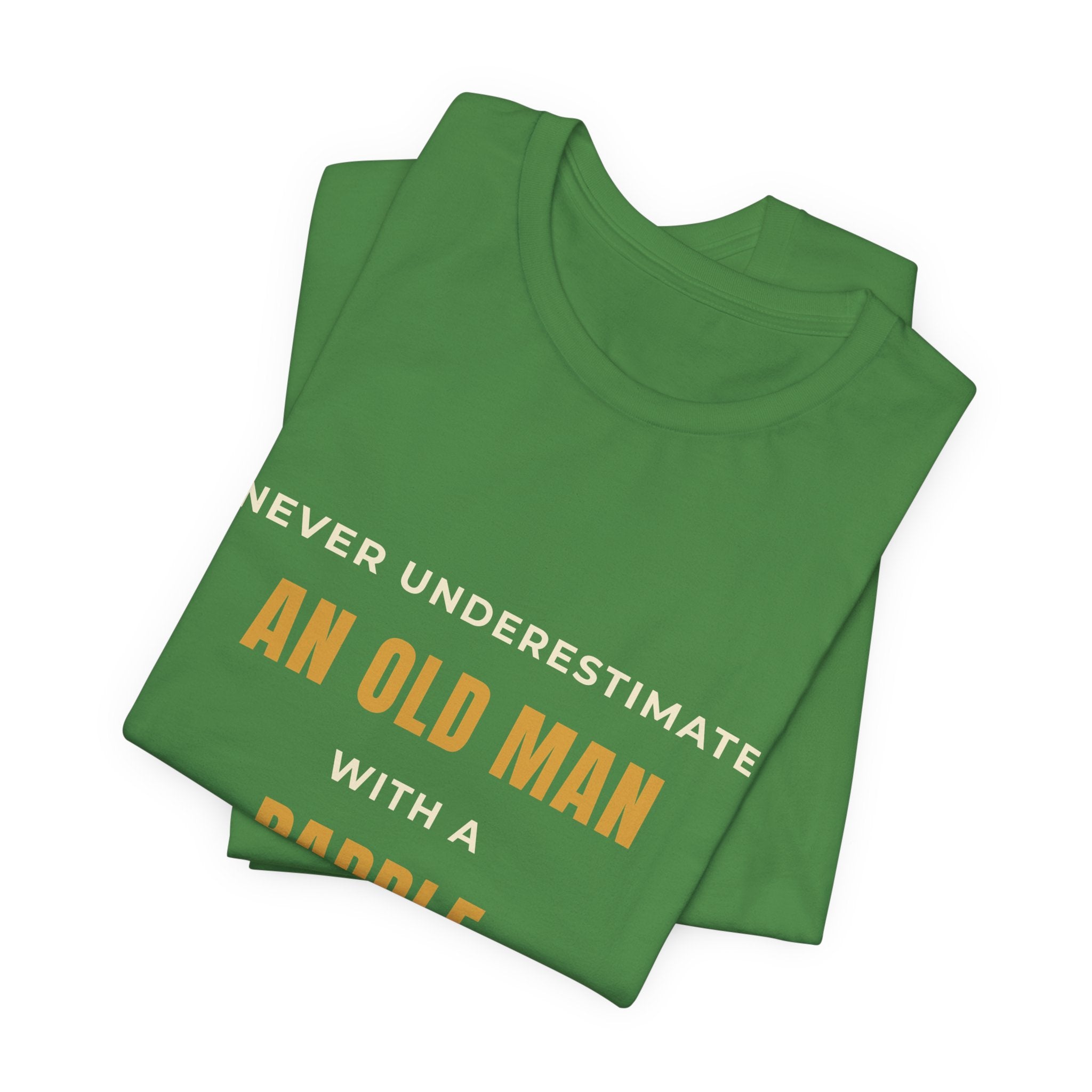 An Old Man Paddle T‑Shirt — Vintage Minimalist Funny Slogan Tee