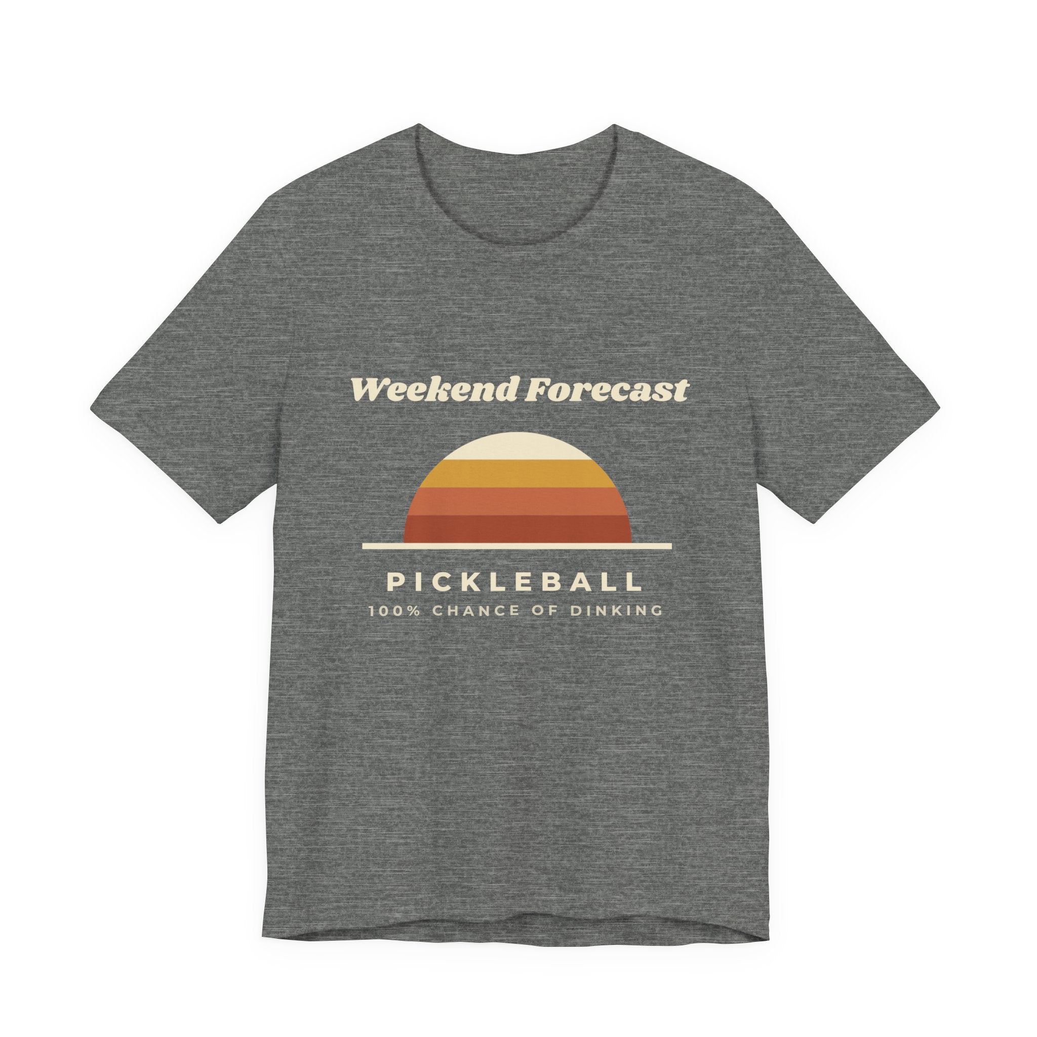 Weekend Forecast Pickleball T-Shirt – 100% Chance of Dinking Retro Tee