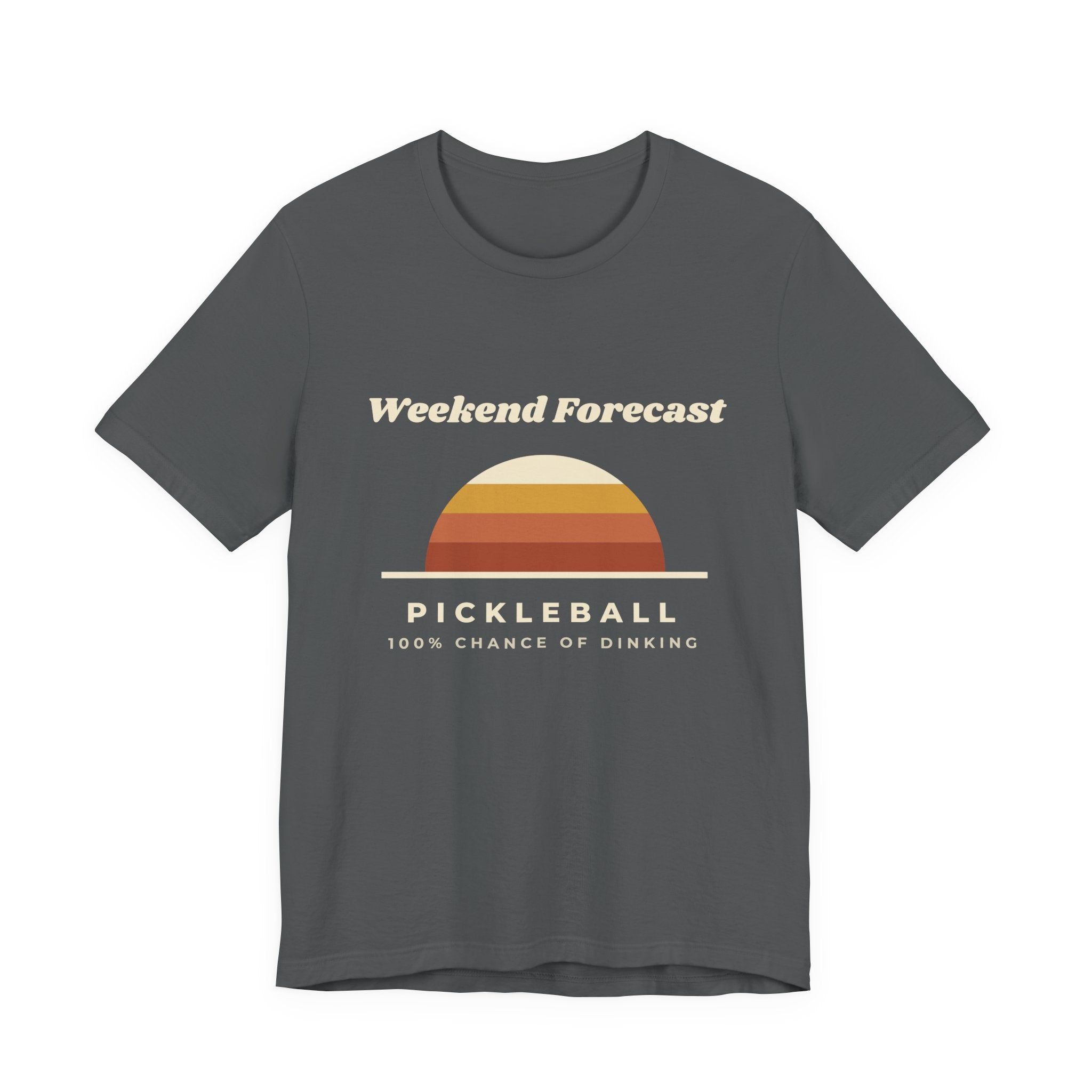 Weekend Forecast Pickleball T-Shirt – 100% Chance of Dinking Retro Tee