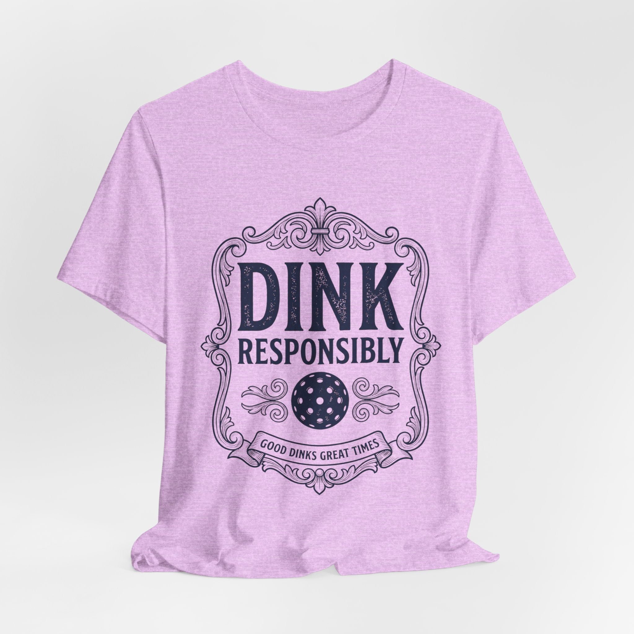 Dink Responsibly Pickleball T-Shirt – Vintage Label Tee (Light Colors)