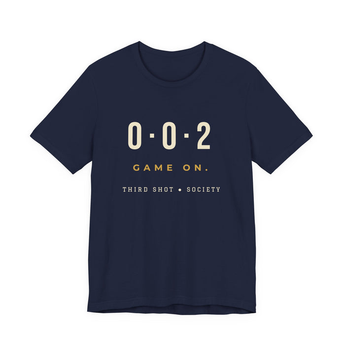 0-0-2 Game On pickleball tee | Color: Navy