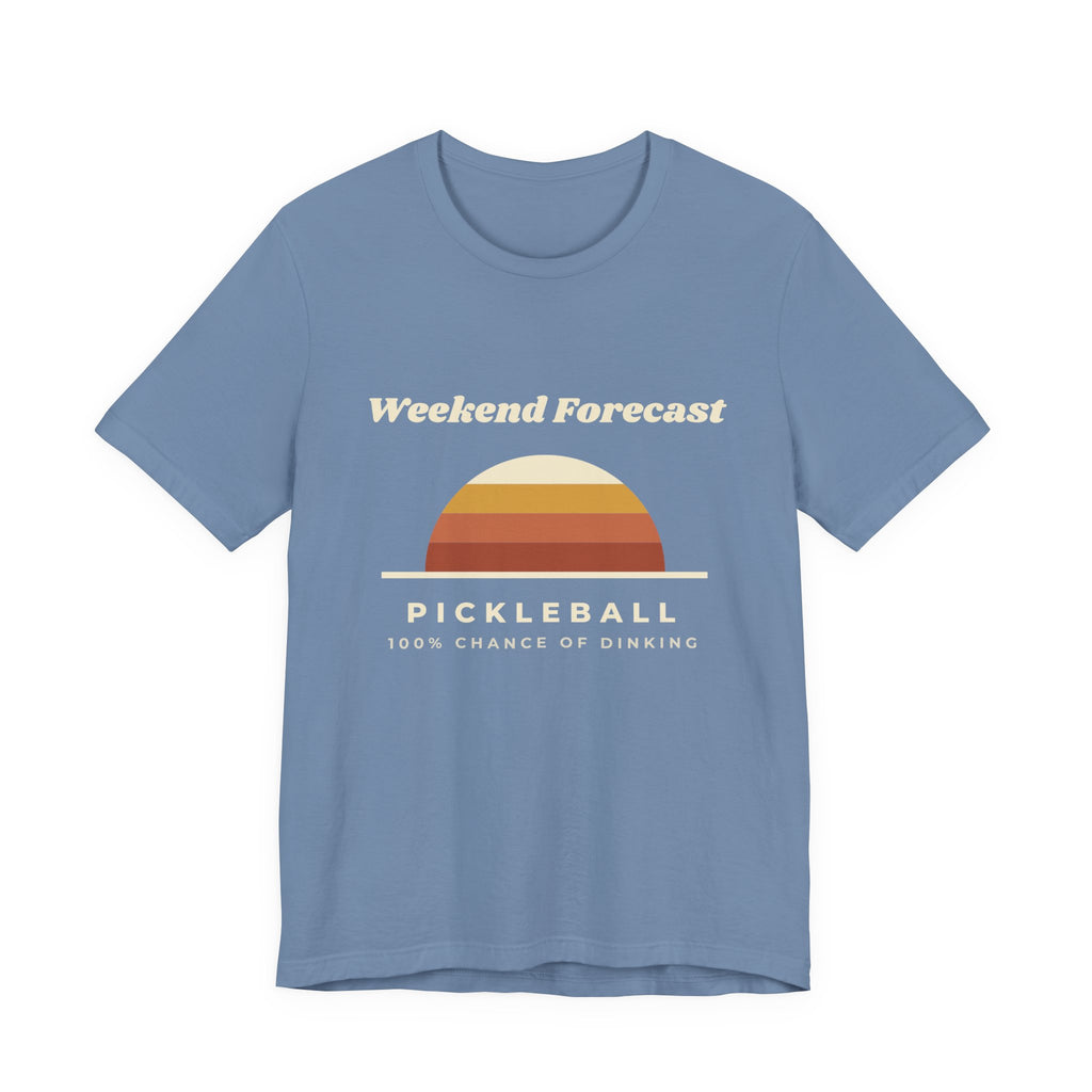 Weekend Forecast Pickleball T-Shirt – 100% Chance of Dinking Retro Tee
