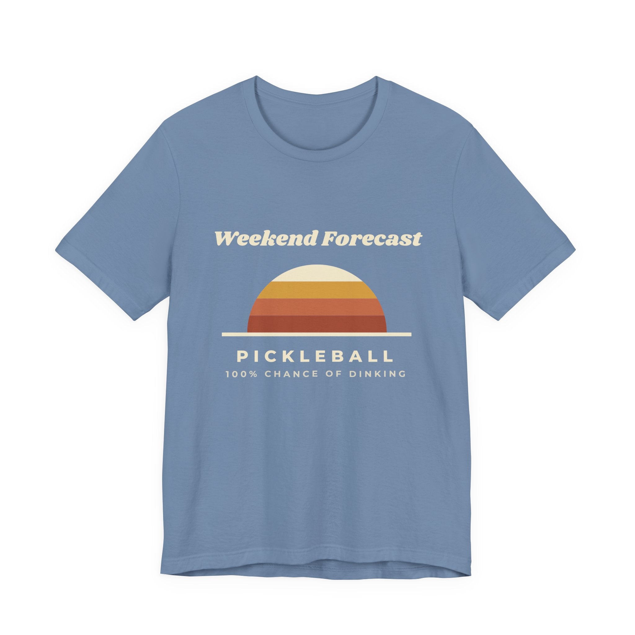 Weekend Forecast Pickleball T-Shirt – 100% Chance of Dinking Retro Tee