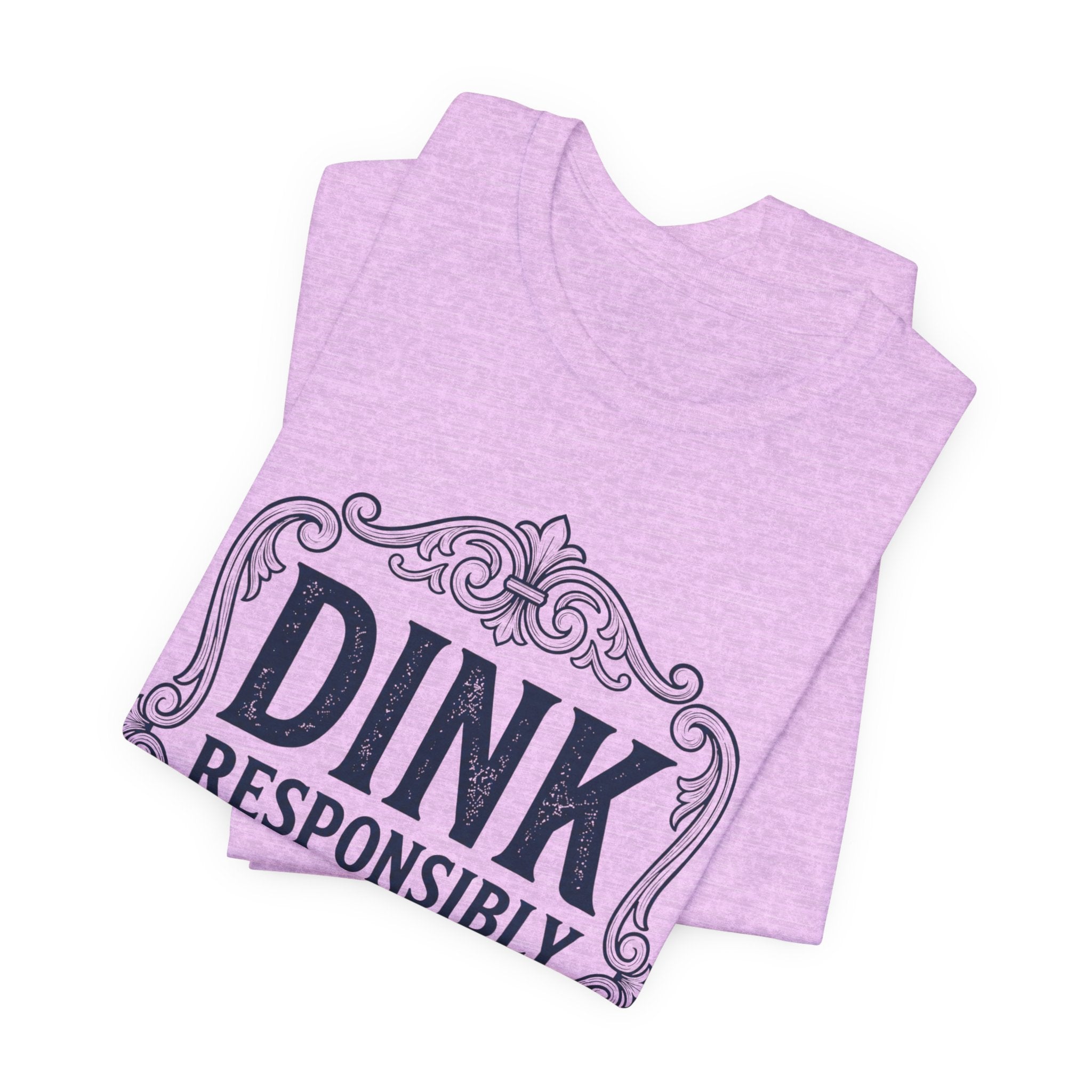 Dink Responsibly Pickleball T-Shirt – Vintage Label Tee (Light Colors)
