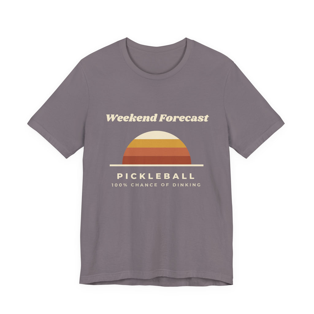 Weekend Forecast Pickleball T-Shirt – 100% Chance of Dinking Retro Tee