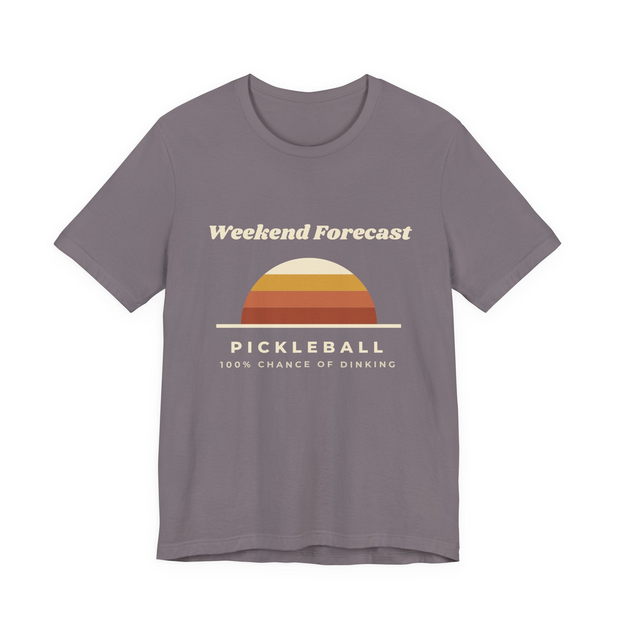 Weekend Forecast Pickleball T-Shirt – 100% Chance of Dinking Retro Tee