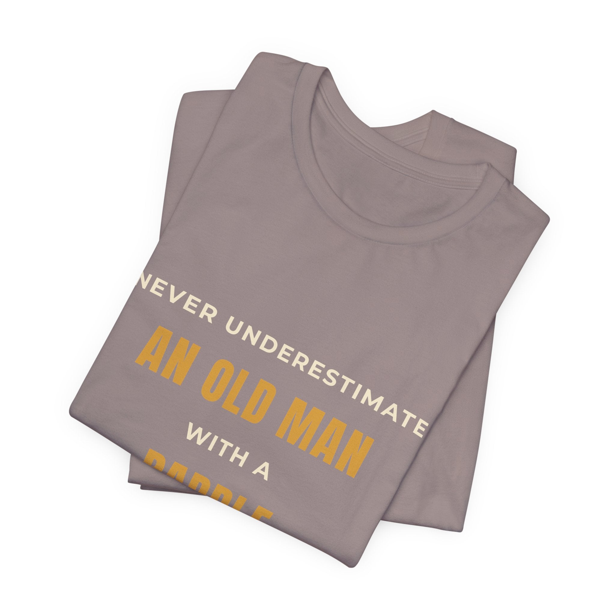 An Old Man Paddle T‑Shirt — Vintage Minimalist Funny Slogan Tee