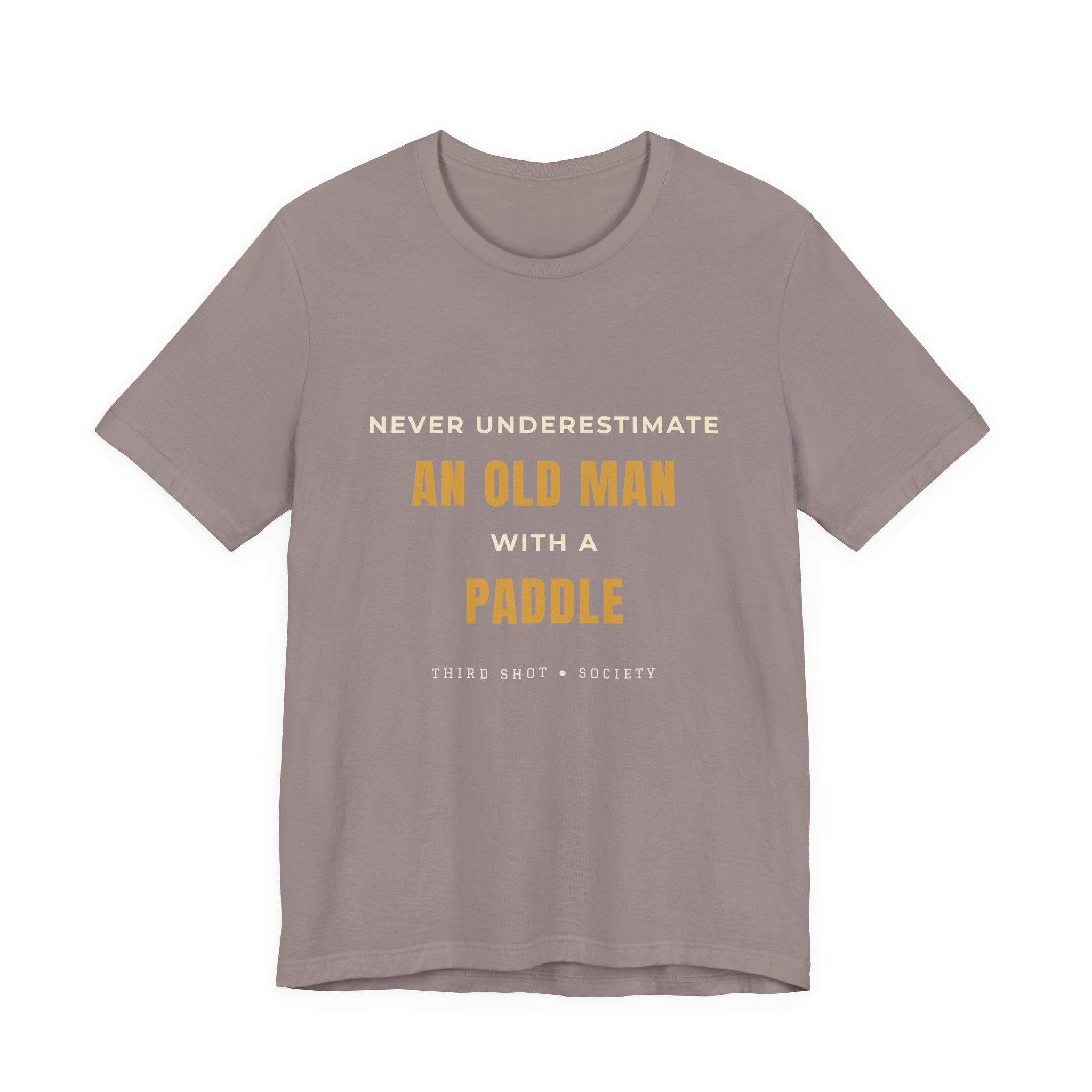An Old Man Paddle T‑Shirt — Vintage Minimalist Funny Slogan Tee