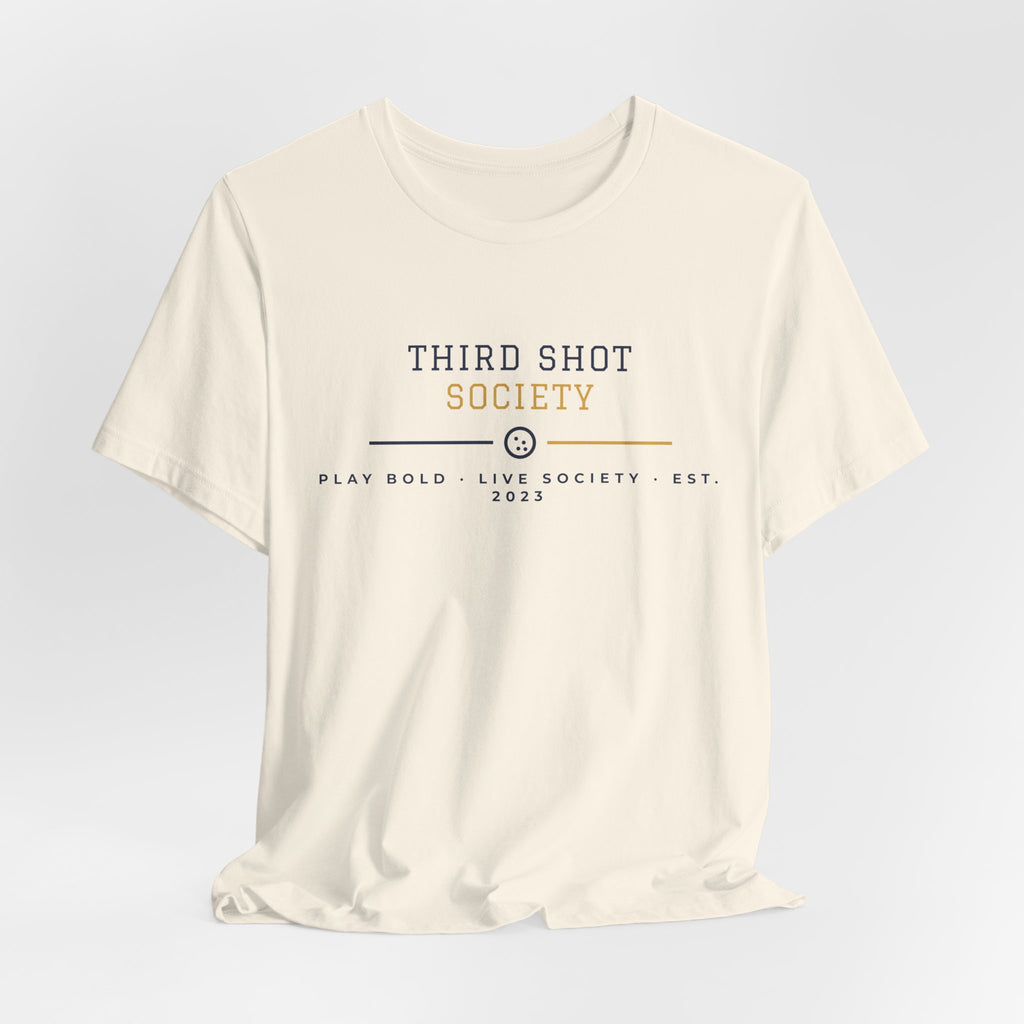 Third Shot Society Logo T-Shirt – Classic Pickleball Club Tee