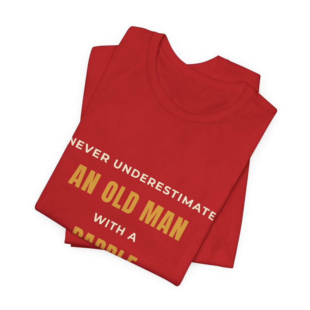 An Old Man Paddle T‑Shirt — Vintage Minimalist Funny Slogan Tee
