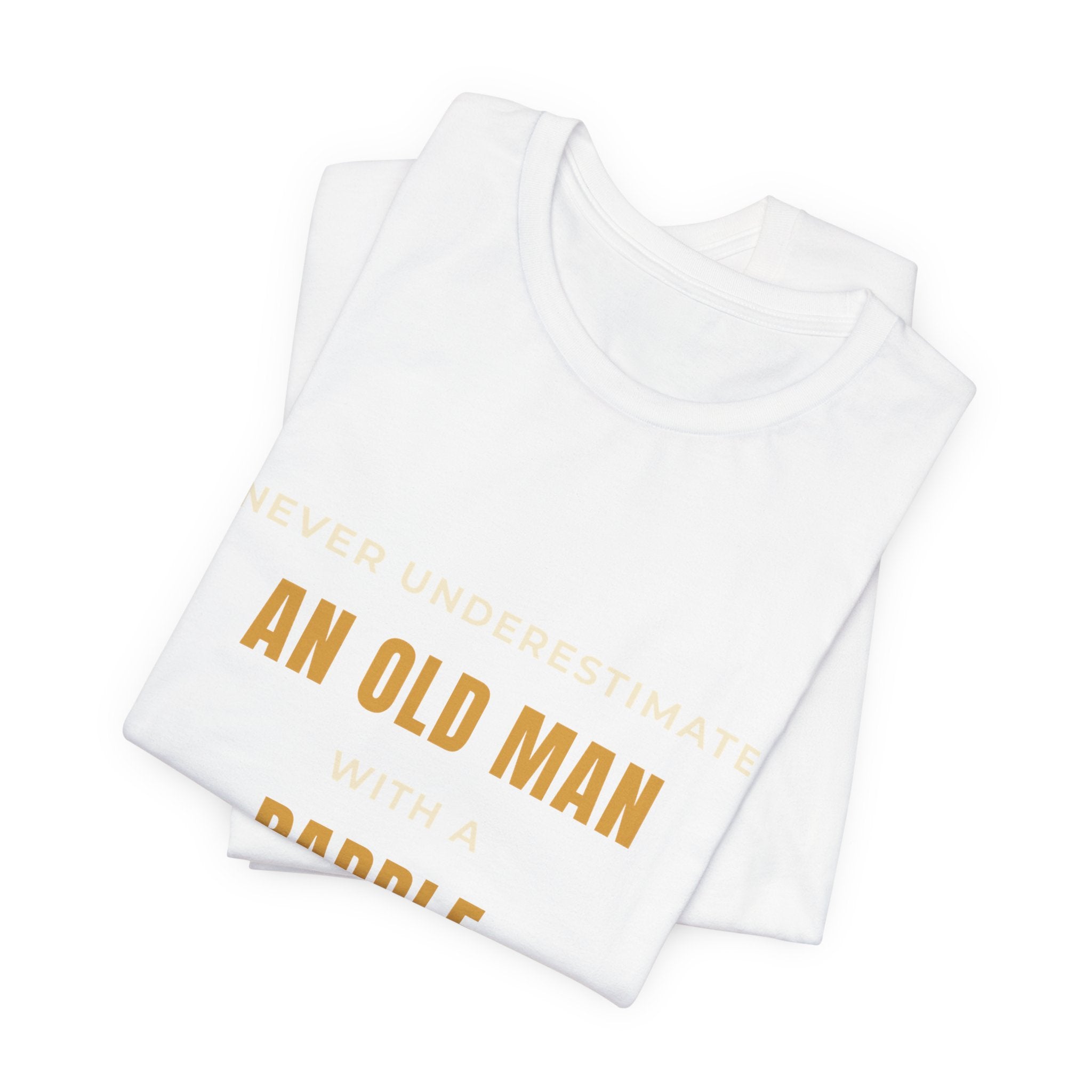 An Old Man Paddle T‑Shirt — Vintage Minimalist Funny Slogan Tee