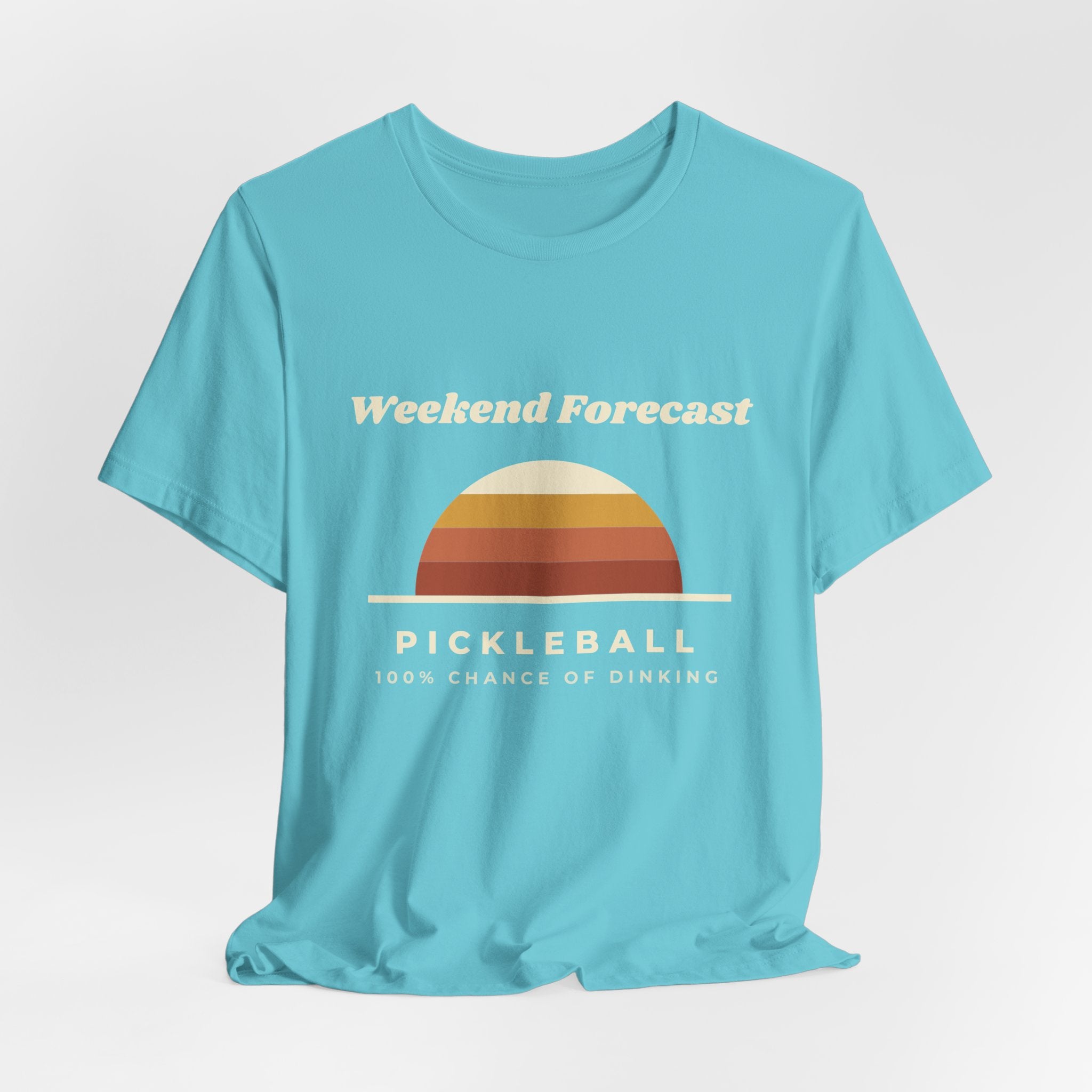 Weekend Forecast Pickleball T-Shirt – 100% Chance of Dinking Retro Tee