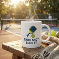 Third Shot Society ceramic pickleball coffee mug